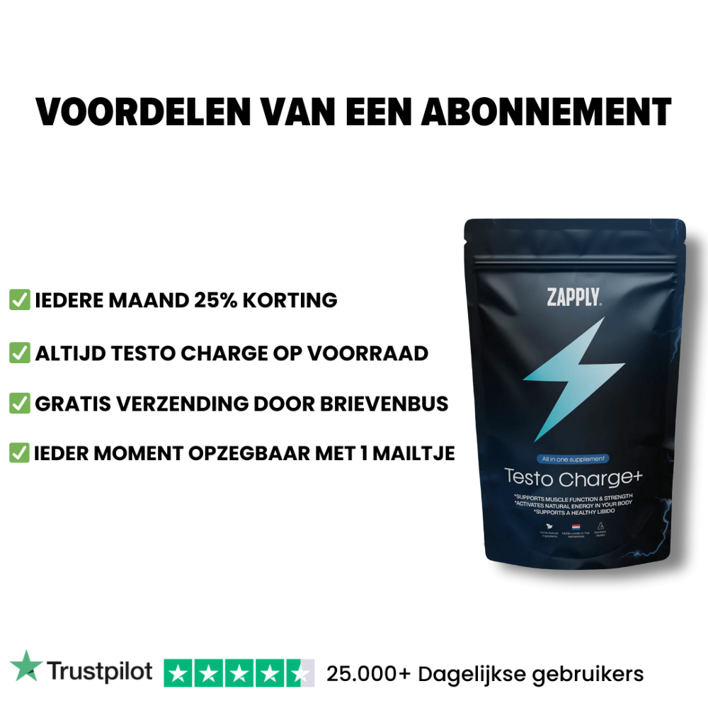 Testo Charge Abonnement + Gratis Cadeaus