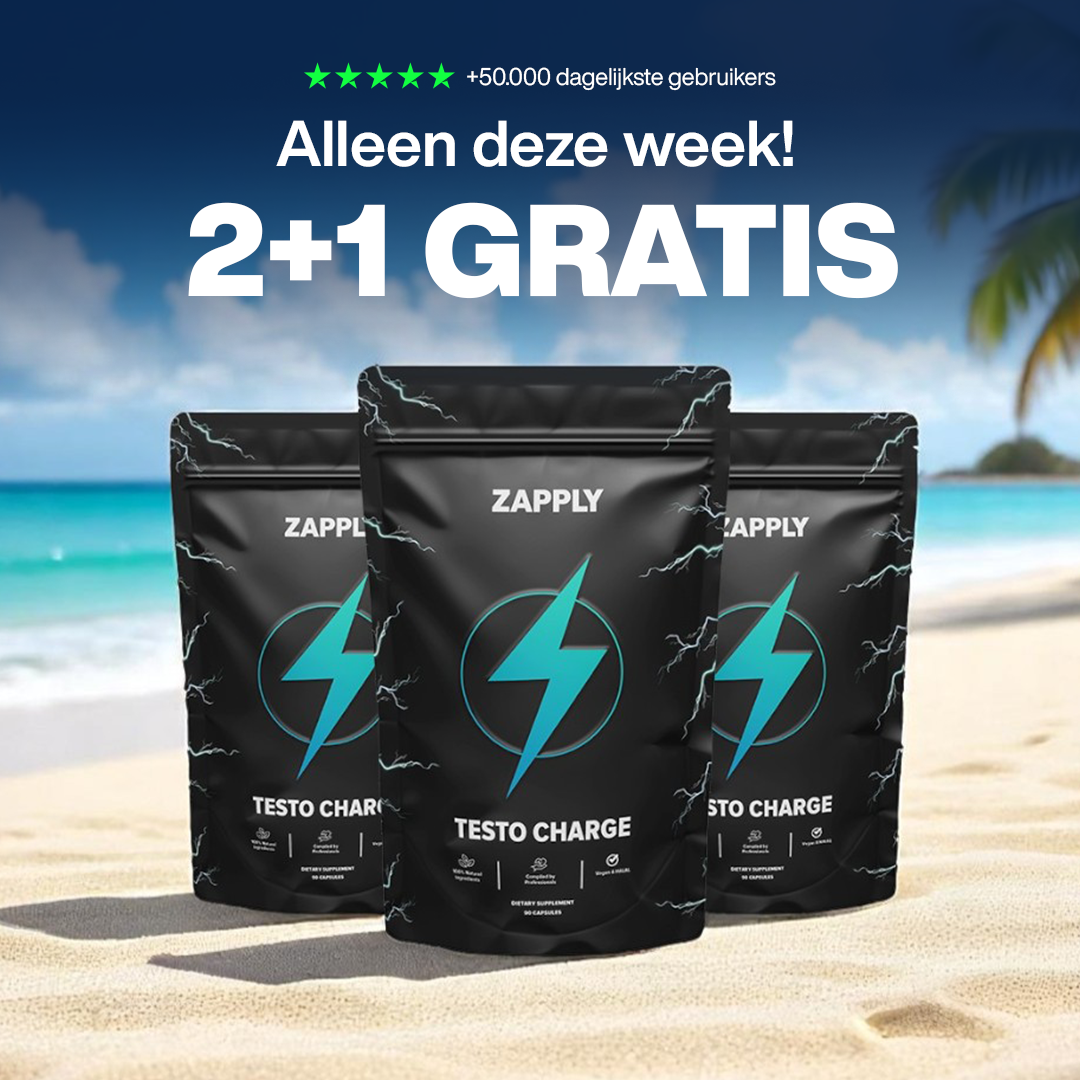 Zomer Deal: Testo Charge 2+1 Gratis
