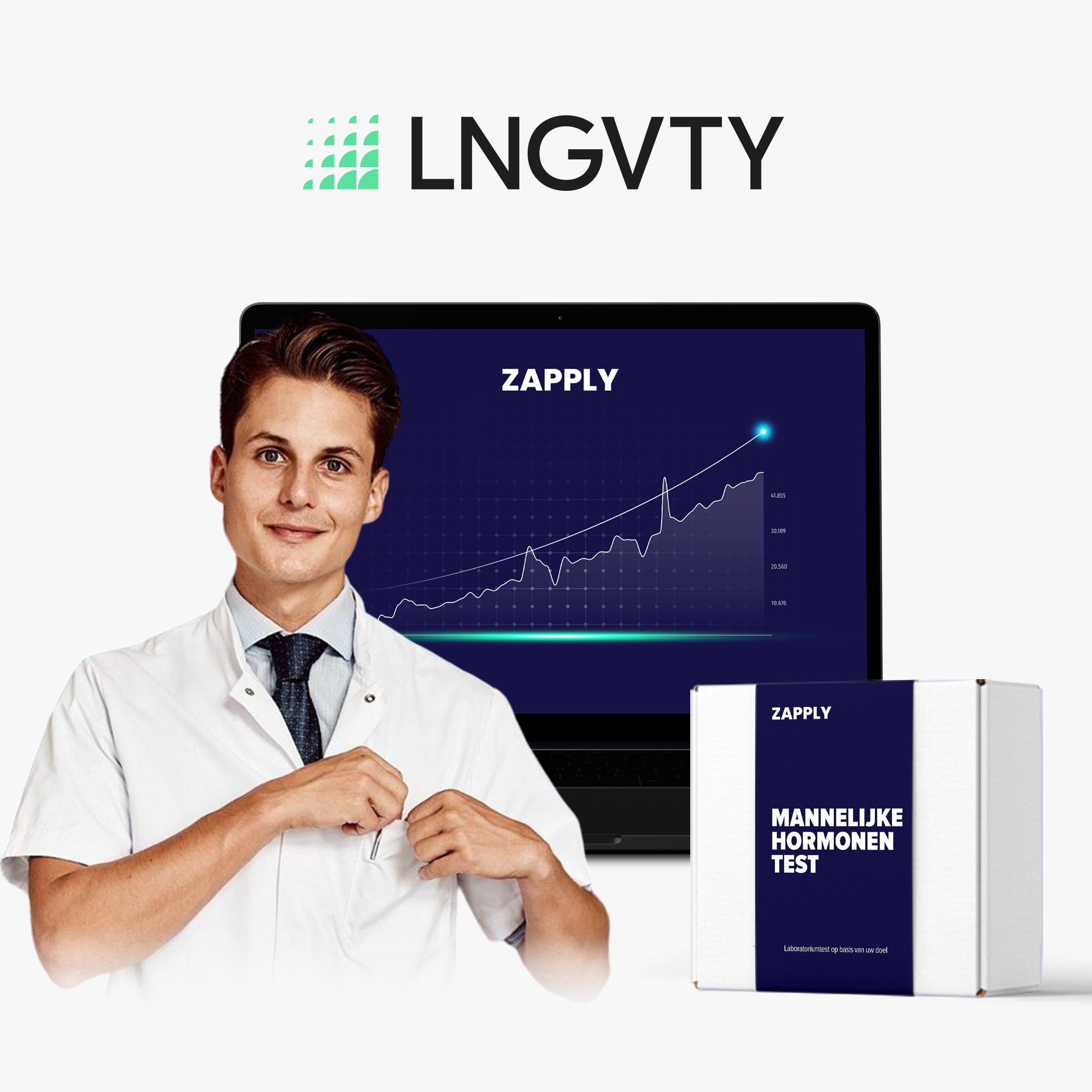 Zapply - Mannelijke hormonen test + Gratis Digitaal rapport, video consult & video training